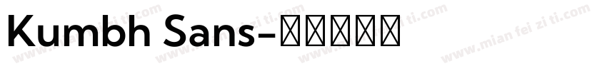 Kumbh Sans字体转换